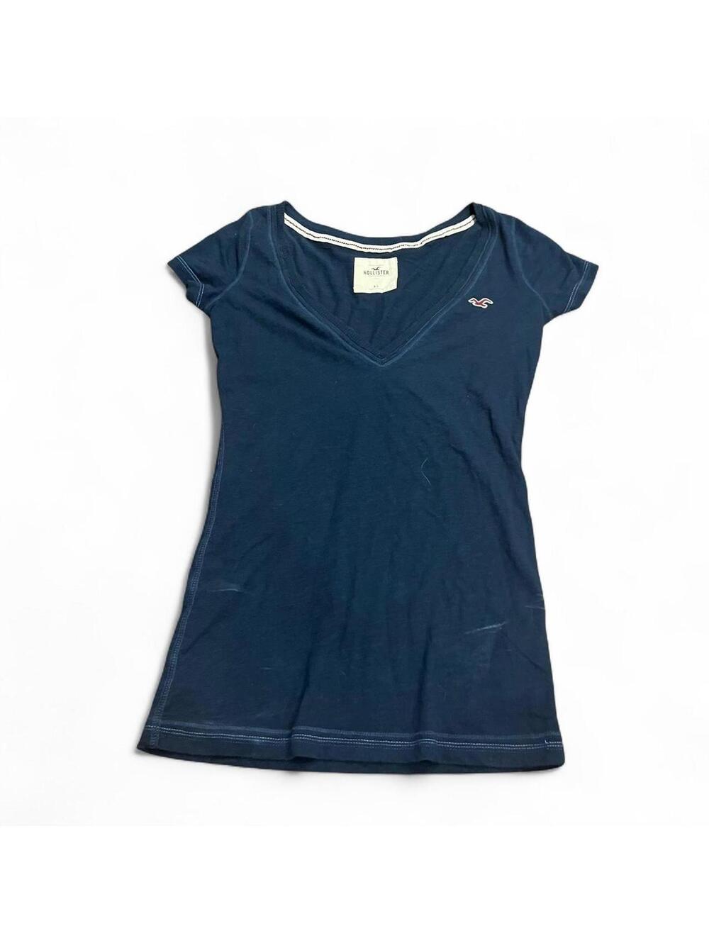Hollister Co. Women's Navy and Blue Shirt
